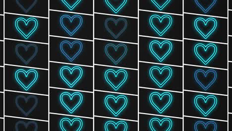 Hearts-pattern-with-pulsing-neon-blue-light-9