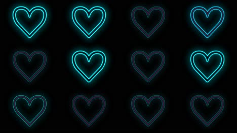 Hearts-pattern-with-pulsing-neon-blue-light-11