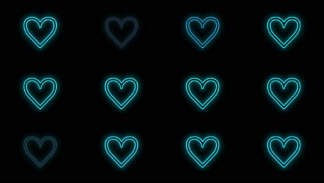 Hearts-pattern-with-pulsing-neon-blue-light-12