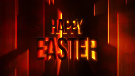 Happy-Easter-with-neon-red-light-on-performance-stage