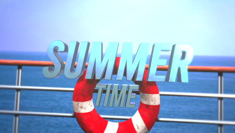 Summer-Time-with-red-lifebuoy-on-passenger-ship-in-ocean