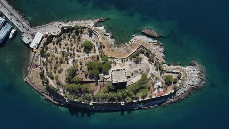 Castle-In-Island-Overhead-View