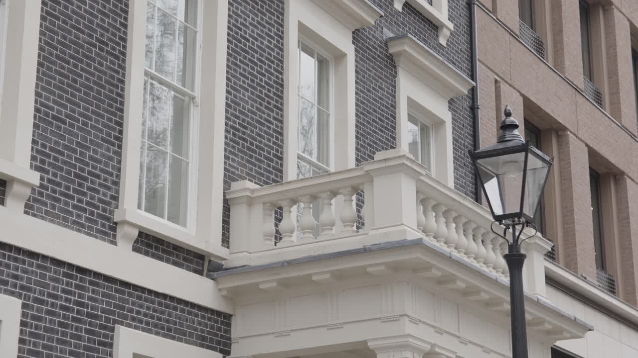 Free stock video - Close up of georgian building facades in bond street ...