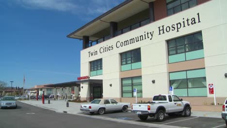 An-establishing-shot-of-the-Twin-Cities-Community-Hospital