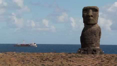 A-ship-off-the-coast-of-Easter-Island