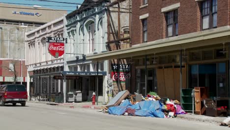 Junk-and-refuse-sits-on-the-street-during-the-cleanup-after-Hurricane-Ike-in-Galveston-Texas-2
