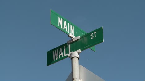 A-street-sign-indicates-the-intersection-of-Main-and-Wall-Streets-1