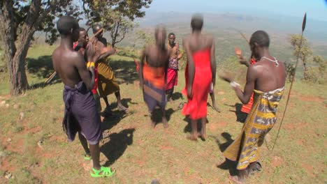 Masai-warriors-perform-a-ritual-dance-in-Kenya-Africa-7