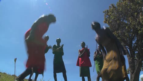 Masai-warriors-perform-a-ritual-dance-in-Kenya-Africa-9