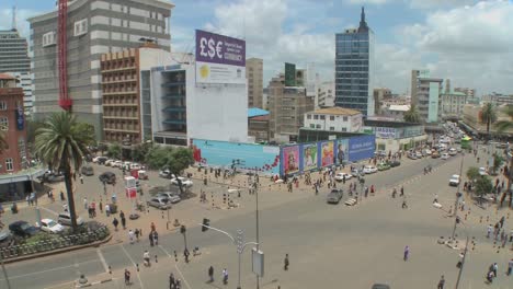 Wide-angle-view-of-busy-streets-in-Nairobi-Kenya