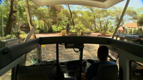 POV-shot-driving-in-an-open-topped-safari-vehicle-through-Africa