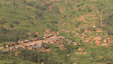 A-small-village-in-rural-Rwanda-from-a-distance