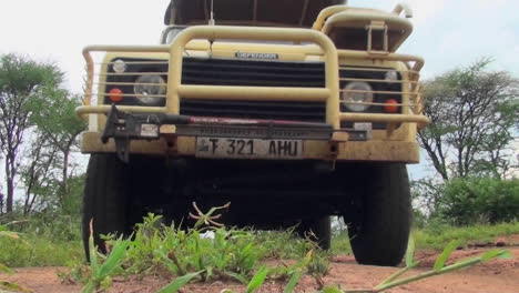 A-safari-vehicle-drives-directly-over-the-camera-in-Africa