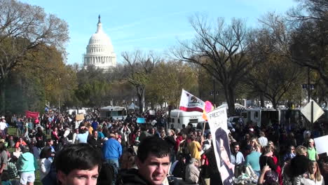 Huge-crowds-of-protestors-gather-in-Washington-DC-for-a-protest-rally