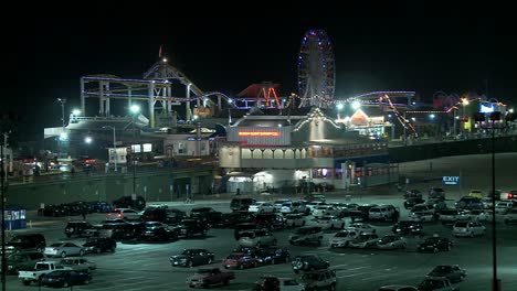 A-night-shot-of-the-Santa-Monica-pier-in-Los-Angeles