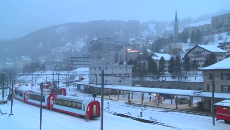 The-train-station-in-St-Moritz-Switzerland-during-a-snowstorm