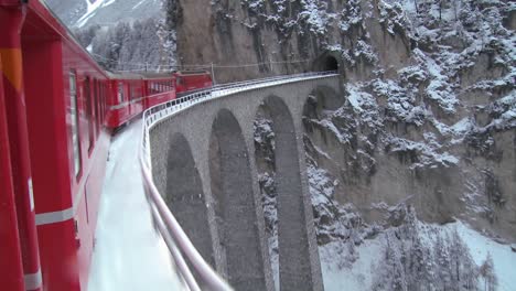 A-train-in-Europe-crosses-a-remarkable-bridge-and-plunges-directly-into-a-tunnel