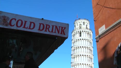 A-snack-stand-serves-cold-drinks-near-the-Leaning-Tower-of-Pisa-in-Italy
