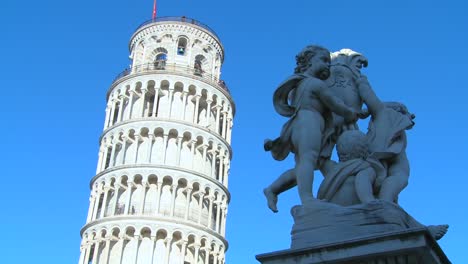 A-statue-of-angels-near-the-Leaning-Tower-of-Pisa-in-Italy