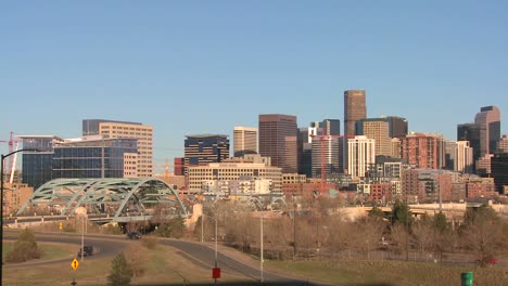 The-skyline-of-Denver-Colorado-skyline-on-a-sunny-day