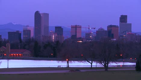 The-skyline-of-Denver-Colorado-skyline-at-dusk-in-purple-light-2