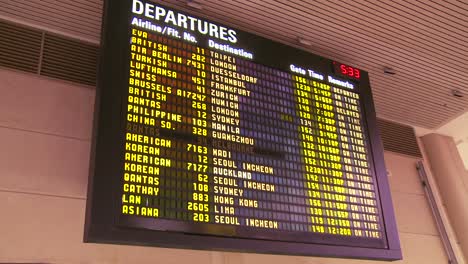 An-airport-departure-board-announces-arrivals-and-departures