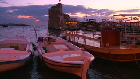 Fishing-boats-bob-in-the-waves-at-the-beautiful-and-historic-fishing-village-of-Byblos-on-the-coast-of-Lebanon-1
