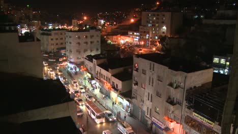 Lapso-De-Tiempo-De-La-Noche-Del-Centro-De-Amman-Jordan