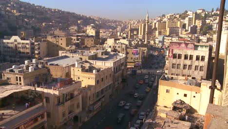 Erhöhte-Morgendliche-Ansicht-Von-Amman-Jordanien