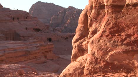 Giant-sandstone-tombs-in-the-ancient-Nabatean-ruins-of-Petra-Jordan-1
