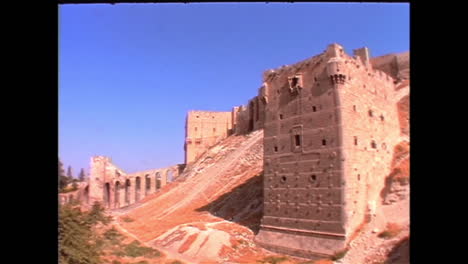 Establishing-shots-of-the-city-of-Allepo-Syria-in-1996-including-the-Citadel