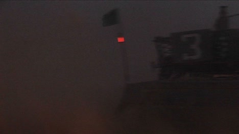 An-Israeli-tank-passes-at-high-speed-during-an-early-morning-patrol-on-the-Gaza-or-Lebanon-border