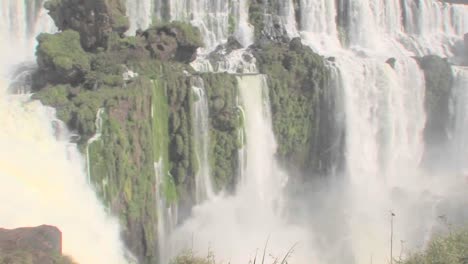 A-tilt-down-of-Iguacu-Falls-flowing-at-the-Brazil-Argentina-border