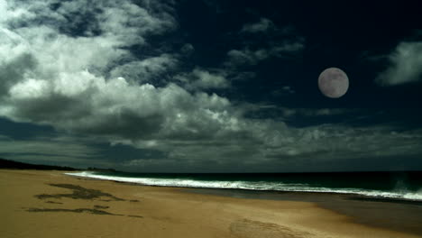 The-full-moon-over-a-beautiful-sandy-beach