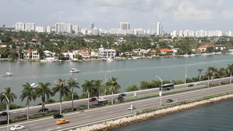 Wide-shot-Miami-Florida-high-rise-apartments-from-the-POV-from-a-cruise-ship-1