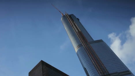 A-skyscraper-under-construction-in-Chicago-Illinois-