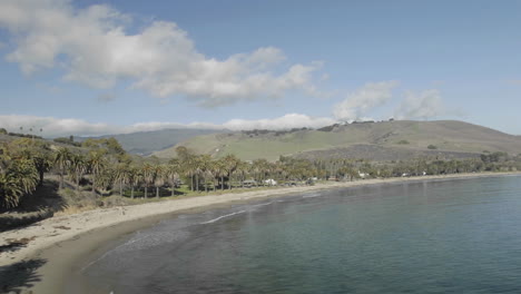 Time-lapse-of-clouds-passing-over-Refugio-Beach-State-Park-California
