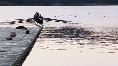 Eight-person-rowing-sweep-and-double-scull-on-Lake-Casitas-in-Oak-View-California-2