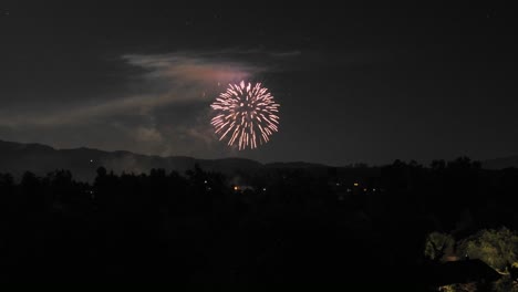 Zoom-in-time-lapse-of-Fourth-of-July-fireworks-in-Ojai-California