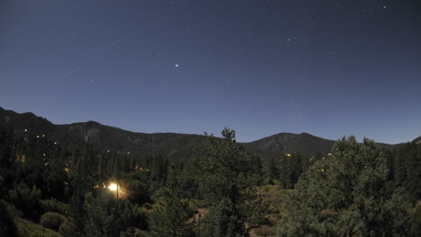 Time-lapse-of-star-trails-and-full-moon-setting-over-Pine-Mountain-Club-California-1