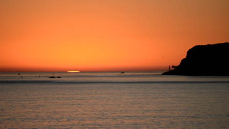 Sonnenuntergang-Vor-Point-Loma-In-San-Diego,-Kalifornien