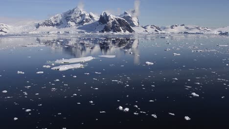 Motion-of-glaciers-and-mountains-reflecting-in-Grandidier-Channel-in-Antarctic