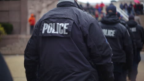 A-large-police-presence-makes-their-way-through-Washington-DC-in-a-massive-antiTrump-rally