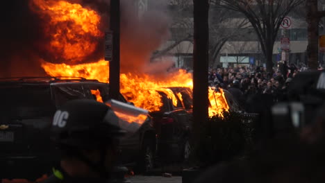 A-big-fire-rages-as-violence-erupts-at-Donald-Trump's-inauguration-in-Washington-DC