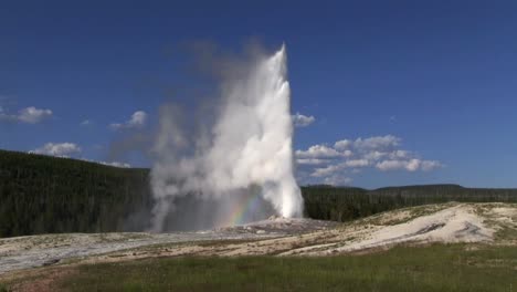Old-Faithful-geyser-erupts-in-Yellowstone-National-Park-1