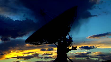 A-Satellite-Dish-Moves-In-Time-Lapse-Against-A-Beautiful-Sky-2