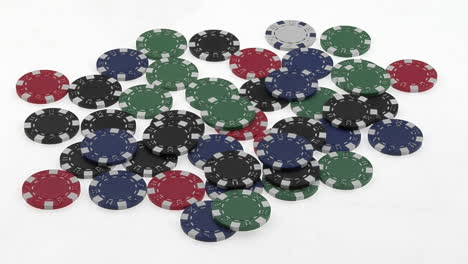 A-poker-player's-hands-gather-a-pile-of-poker-chips