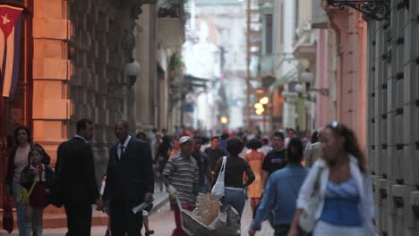 People-crowd-the-streets-of-Old-Havana-Cuba
