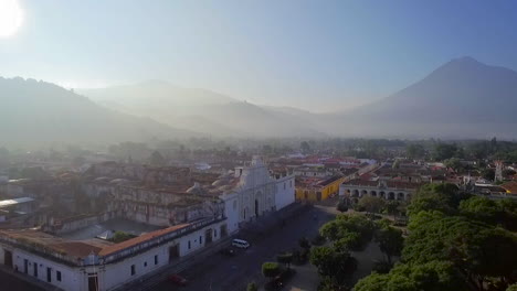 Beautiful-aerial-shot-over-the-colonial-Central-American-city-of-Antigua-Guatemala-8