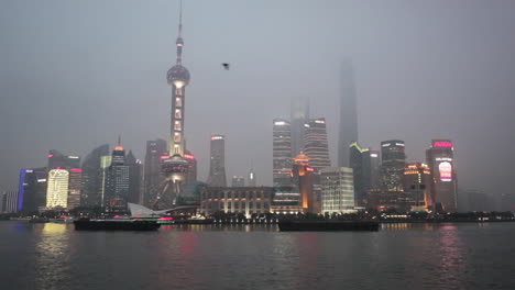 Barges-travel-on-the-Pearl-River-in-Shanghai-China-at-night